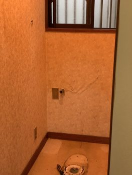 トイレの取り外し後