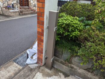 柱の設置後